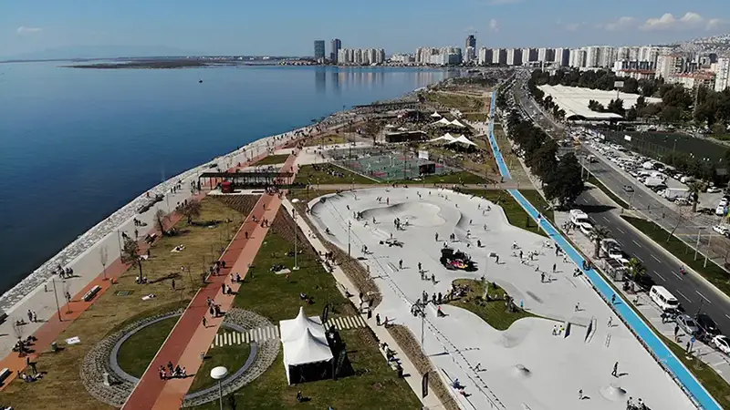 پارک اسکیت ازمیر از نمای بالا